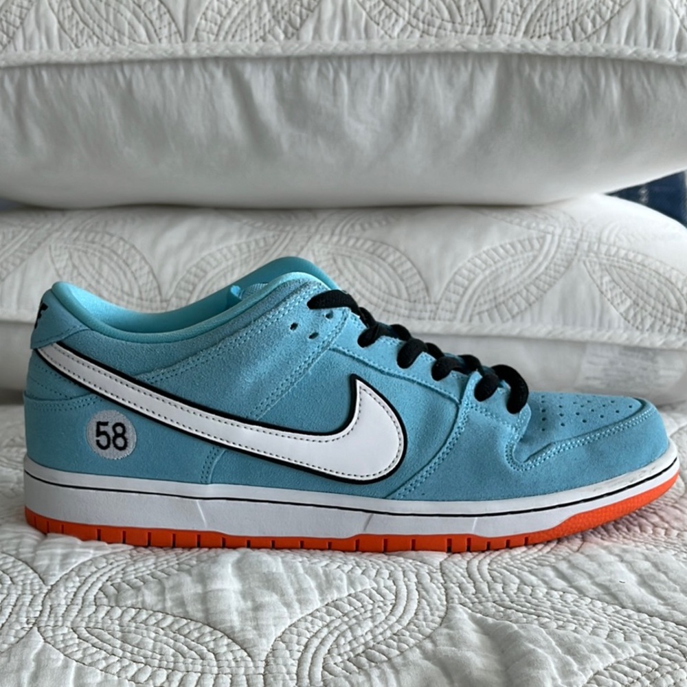 Nike Zoom Air 58 Turquoise and Orange Low-Tops